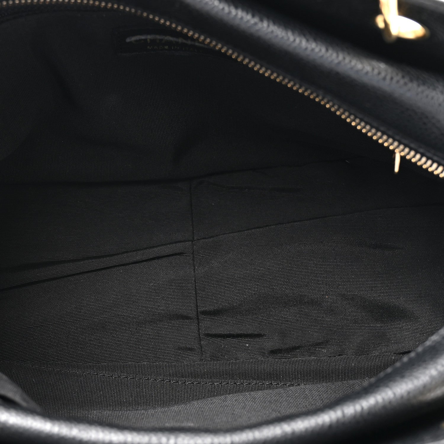 Chanel Caviar Quilted Petit Timeless Tote PTT Black