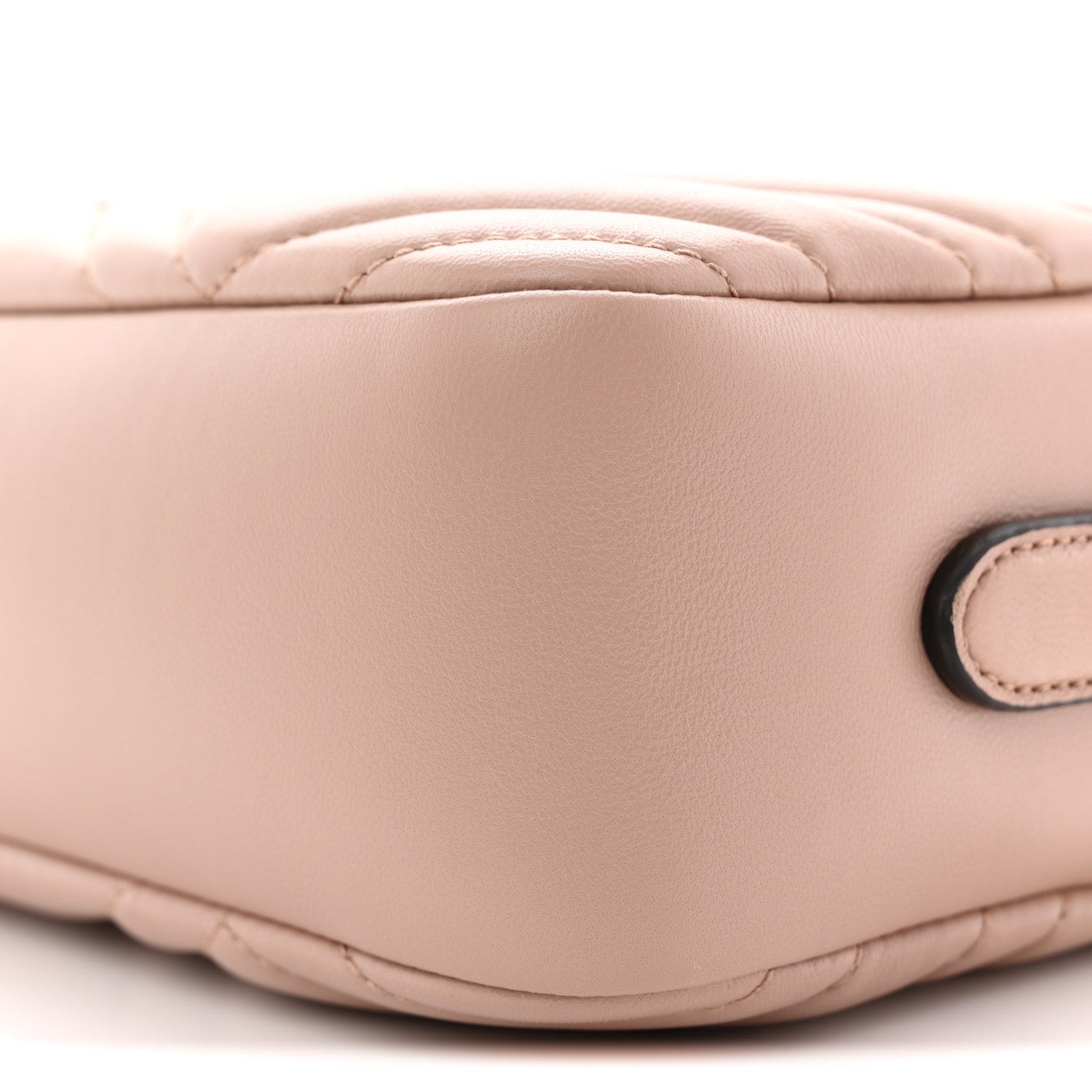 Gucci Calfskin Matelasse Small GG Marmont Camera Bag Pink Beige