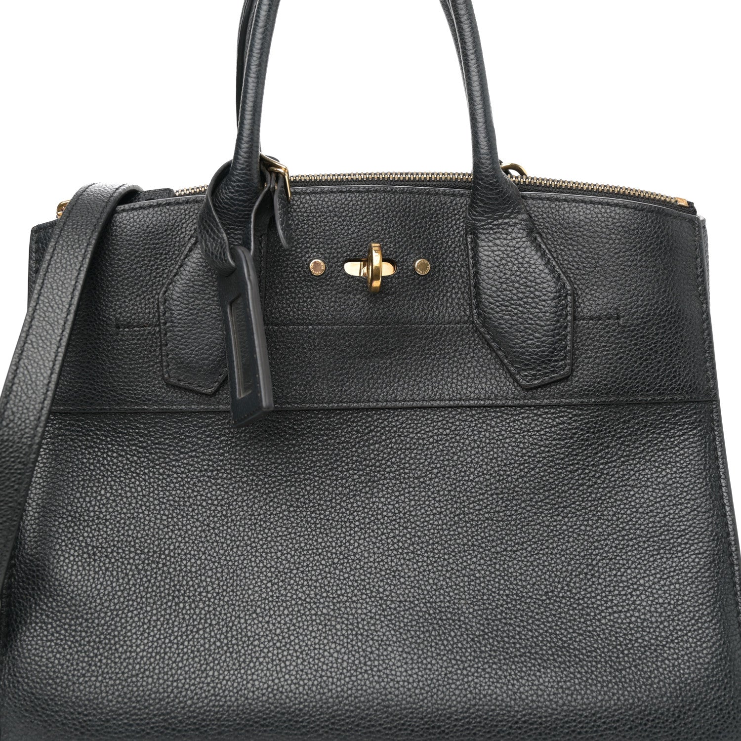 Louis Vuitton Taurillon City Steamer PM Black