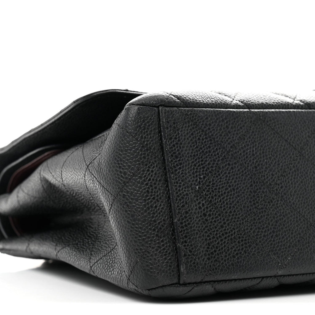 Chanel Caviar Quilted Maxi Double Flap Black