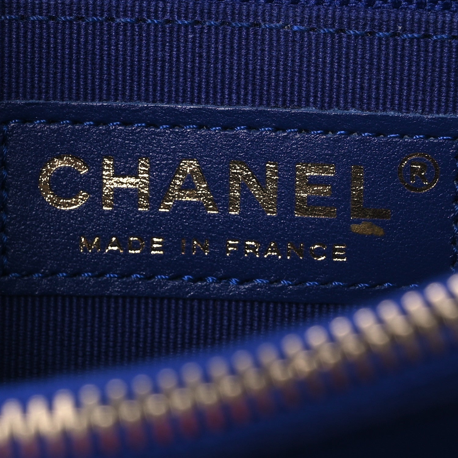 Chanel Calfskin Quilted Small Dual Handle Chain Flap Bag  Blue