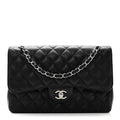 Chanel Caviar Quilted Jumbo Double Flap Black