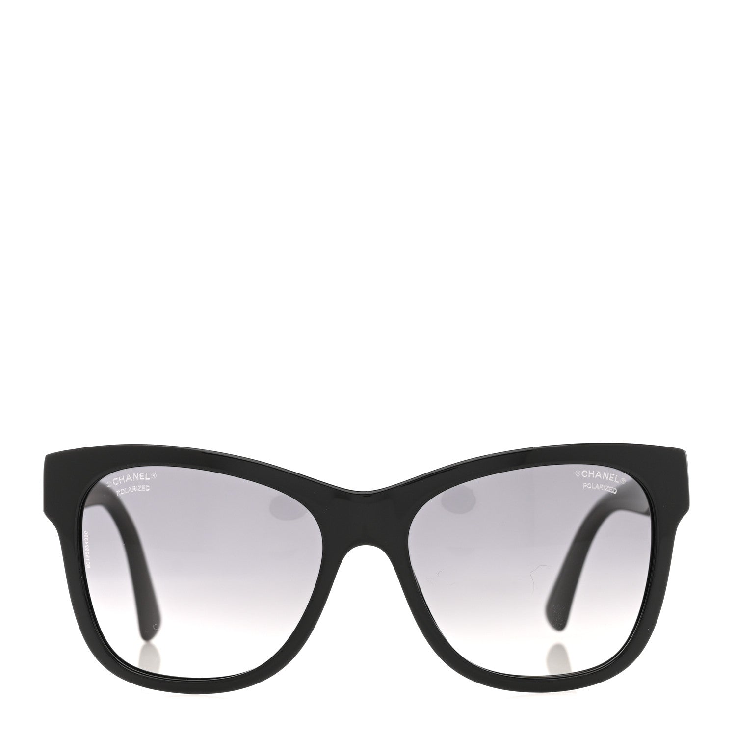 Acetate Polarized Square CC Sunglasses 5380 Black