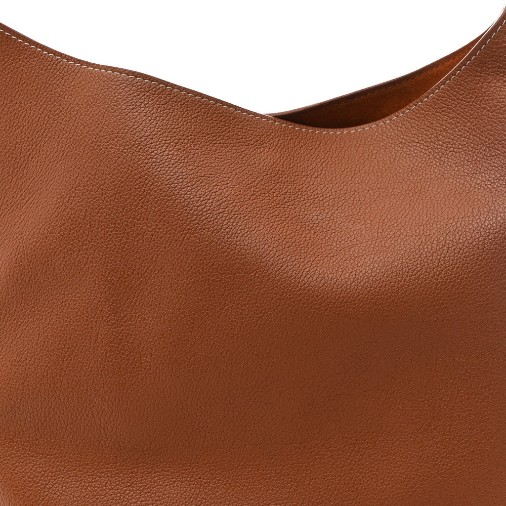 Louis Vuitton Grained Calfskin Low Key Hobo MM Cognac