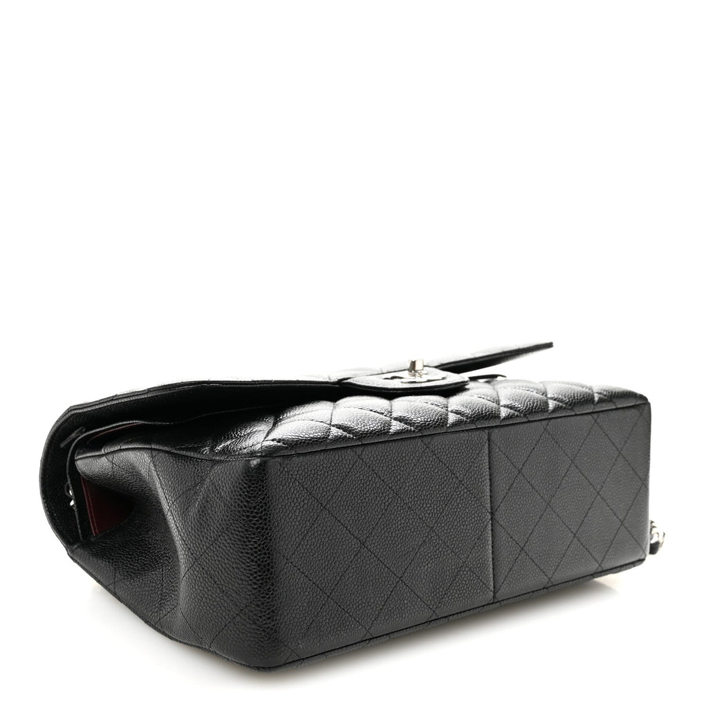 Chanel Caviar Quilted Jumbo Double Flap Black
