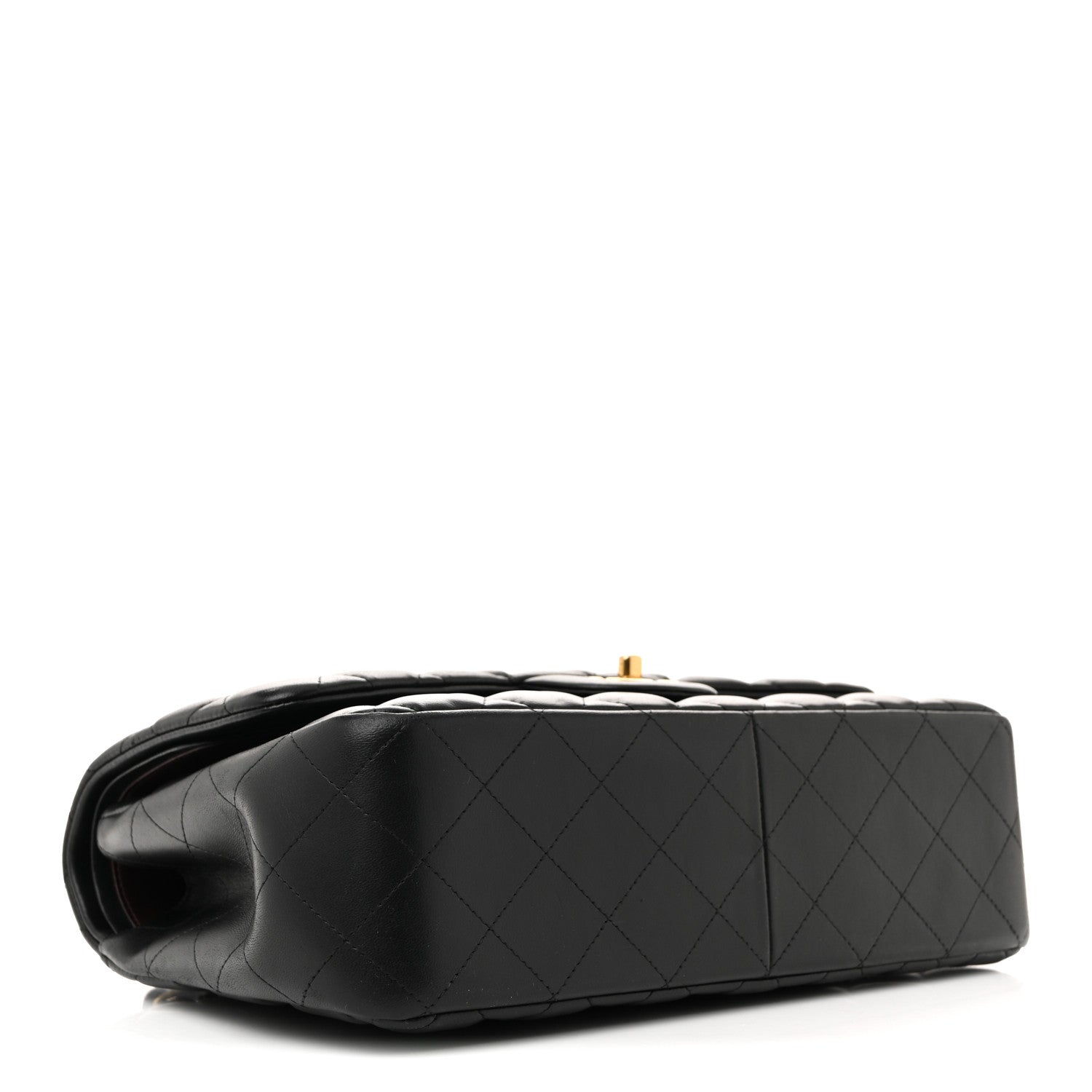 Chanel Lambskin Quilted Jumbo Double Flap Black