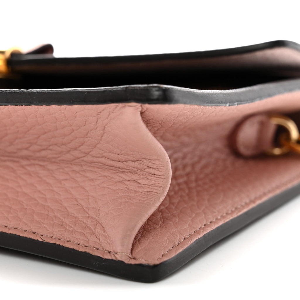 Louis Vuitton Damier Ebene Croisette Chain Wallet Magnolia