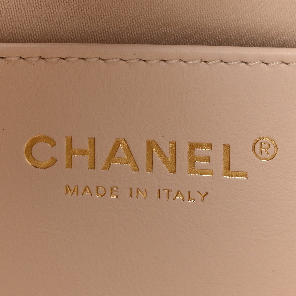 Chanel Caviar Quilted Mini Chanel 25 Handbag White