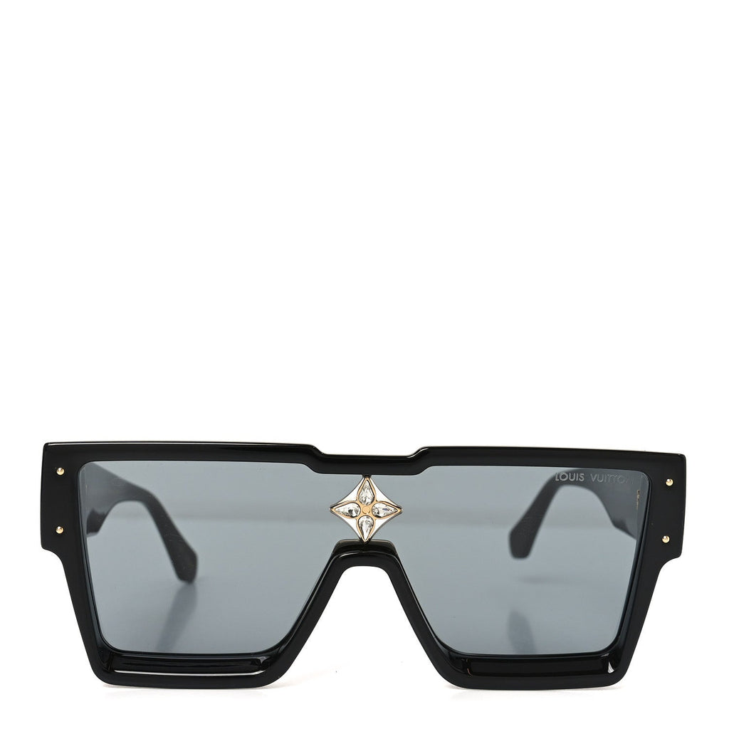 Louis Vuitton Acetate Swarovski Crystal Cyclone Sunglasses Z1578W Black