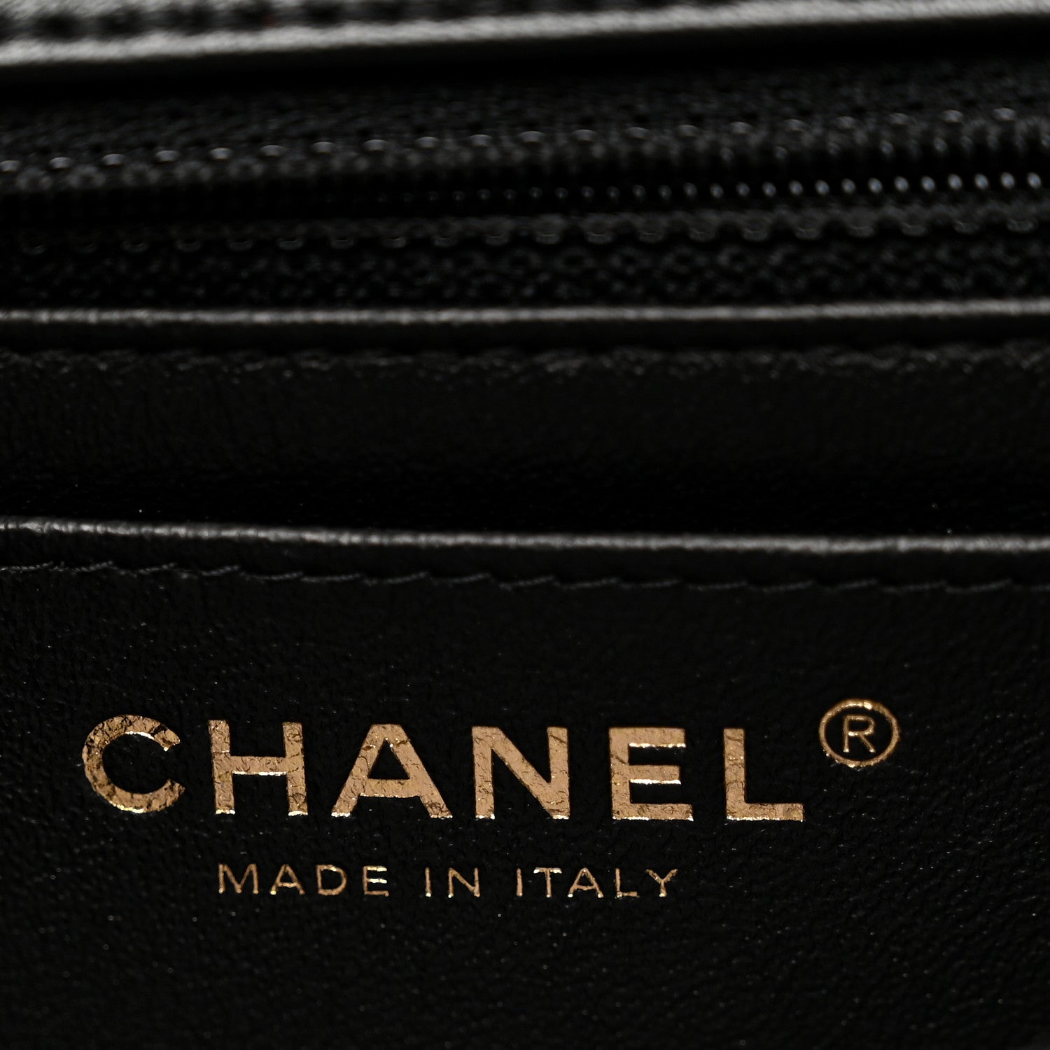 Chanel Lambskin Quilted Mini Rectangular Flap Black