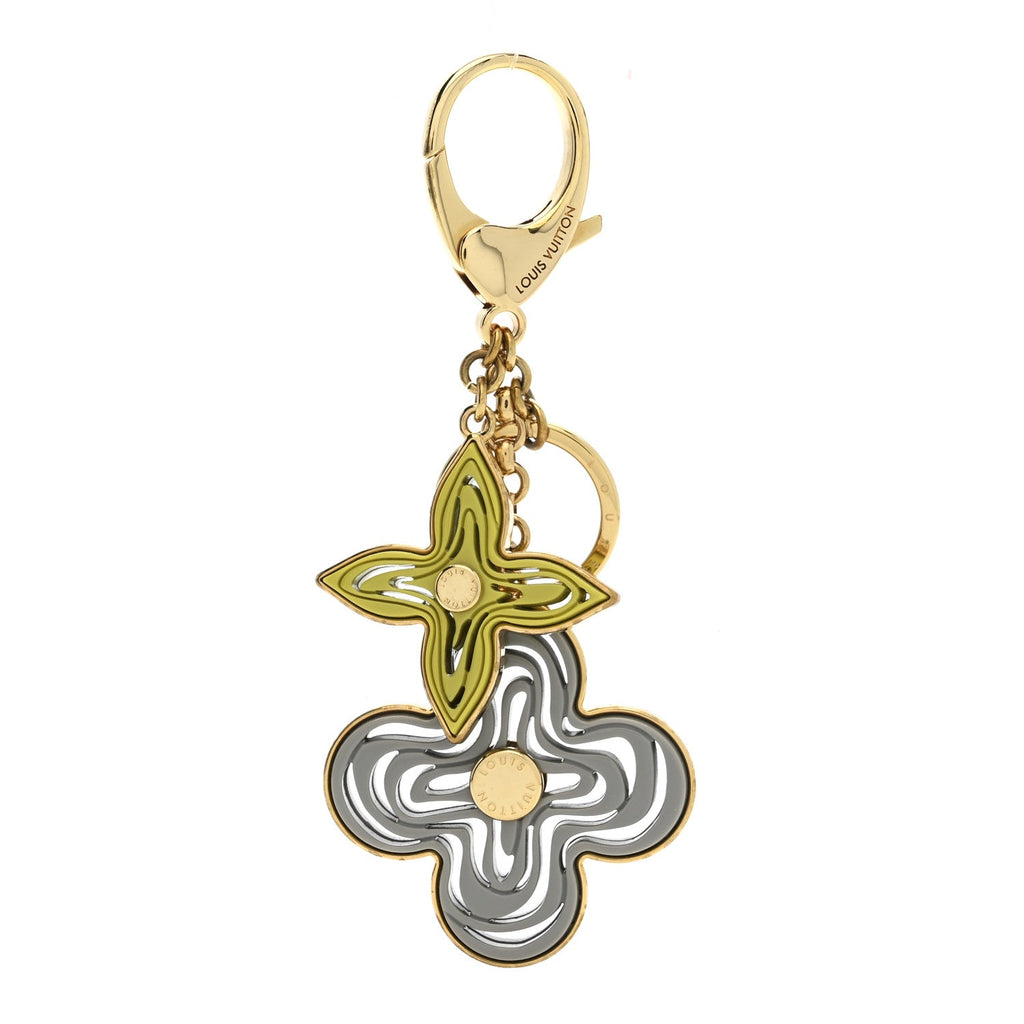 Louis Vuitton Resin Naif Bag Charm Grey Green