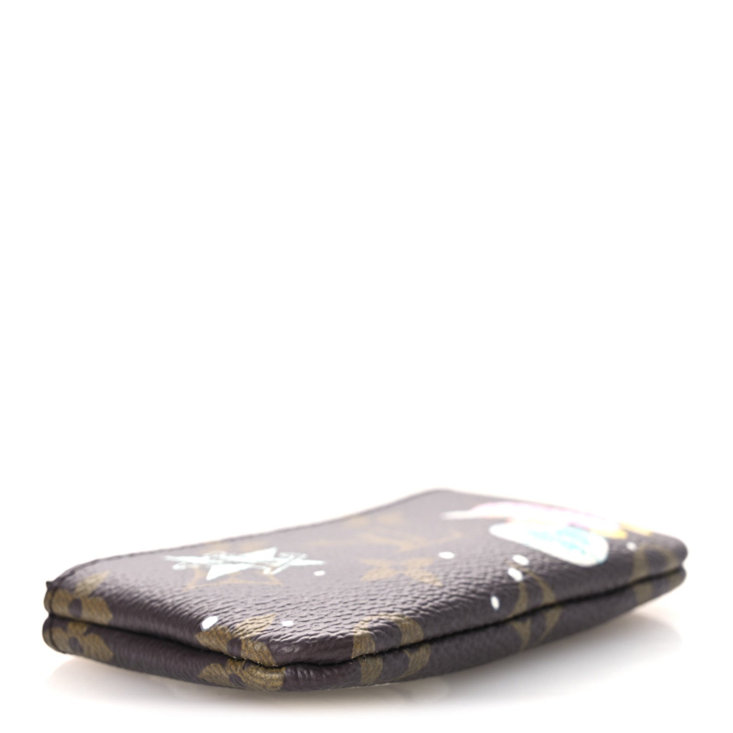 Louis Vuitton Monogram 2025 Christmas Animation Key Pouch Azur Frost