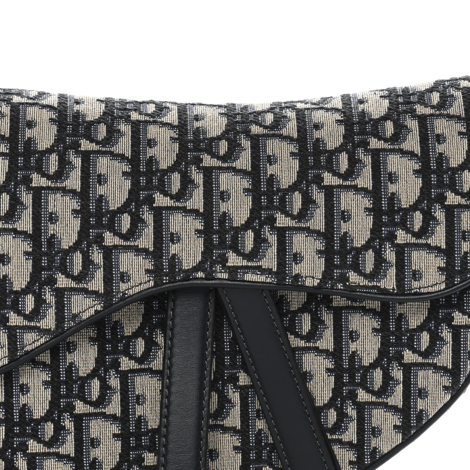 Christian Dior Oblique Saddle Bag Blue