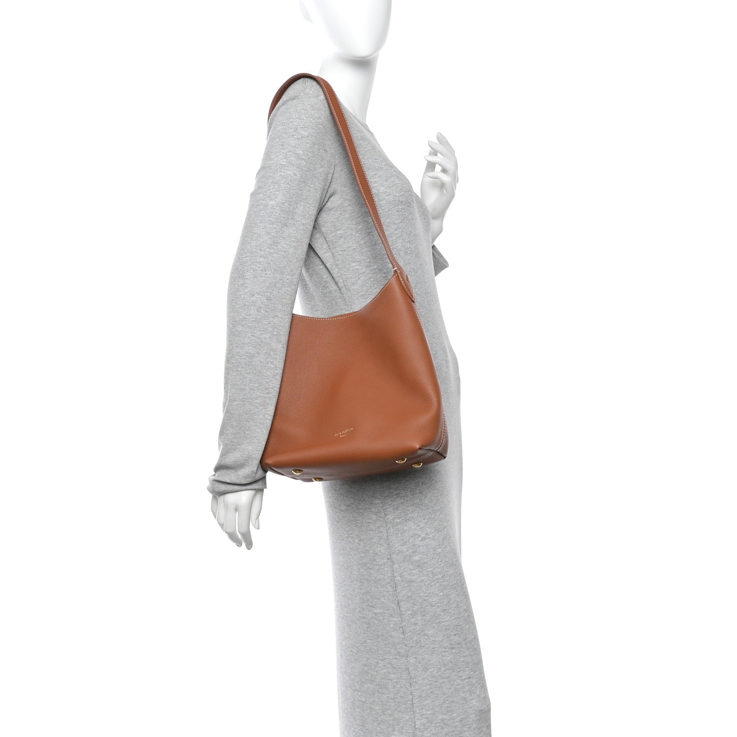Louis Vuitton Grained Calfskin Low Key Hobo PM Cognac
