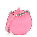 Chanel Glazed Calfskin Round As Earth Evening Bag Pink