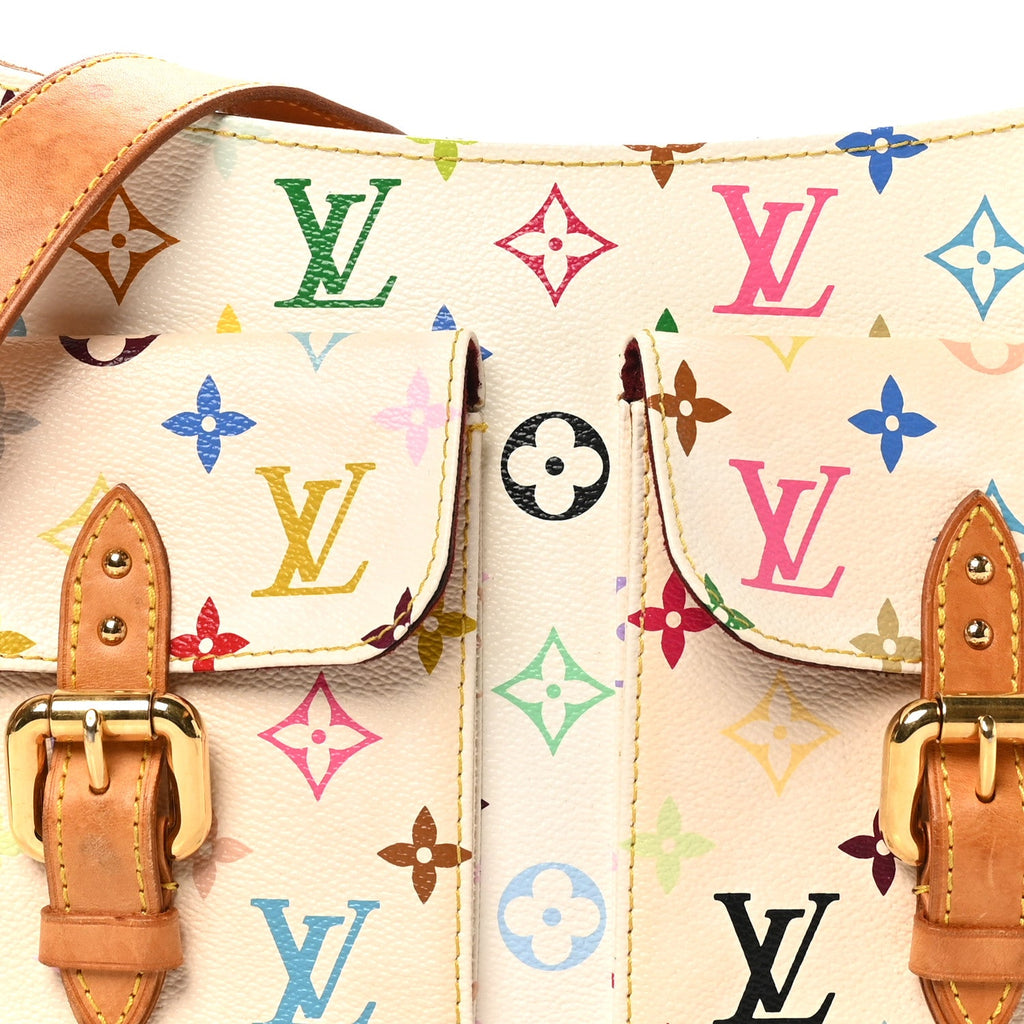 Louis Vuitton Monogram Multicolor Lodge GM White