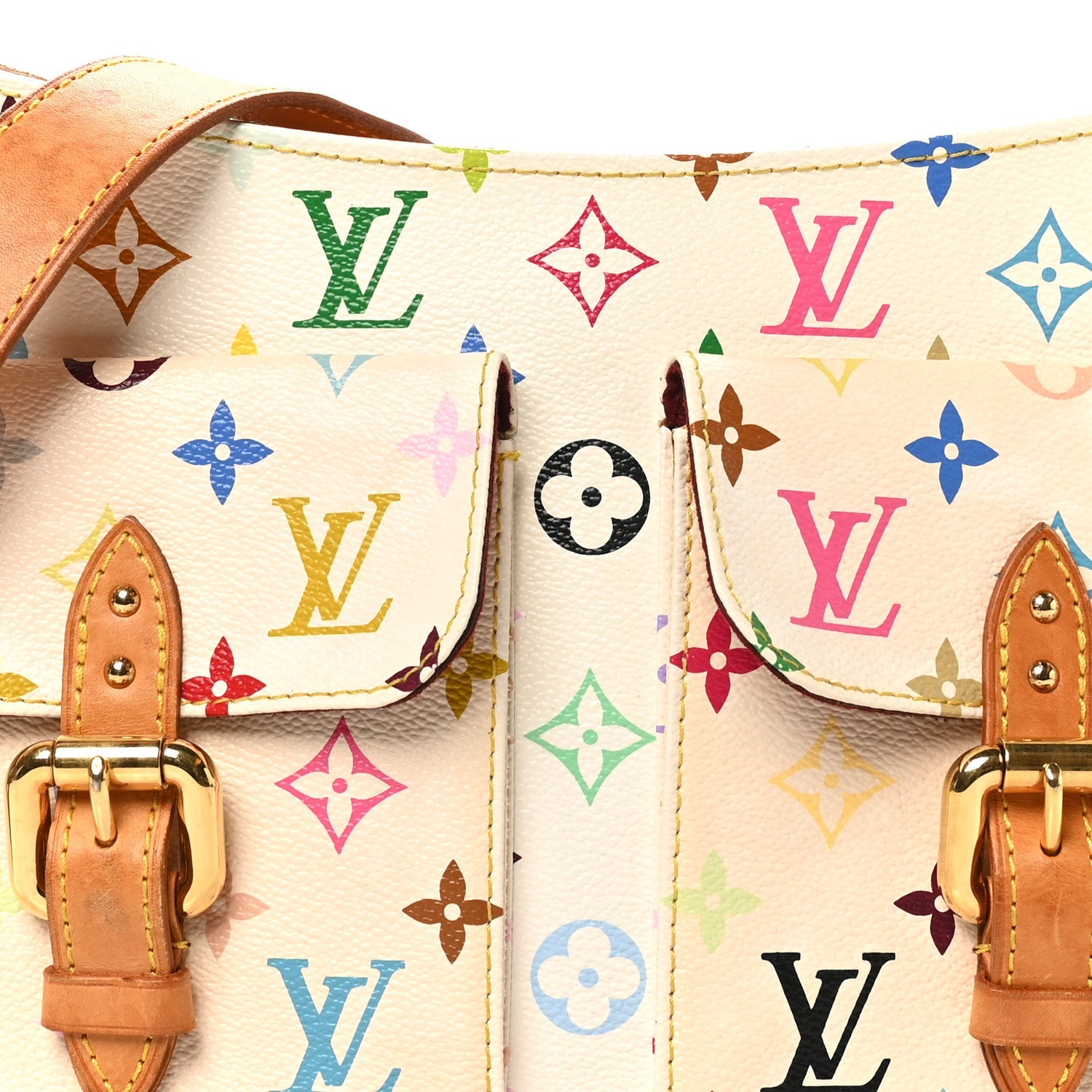 Louis Vuitton Monogram Multicolor Lodge GM White