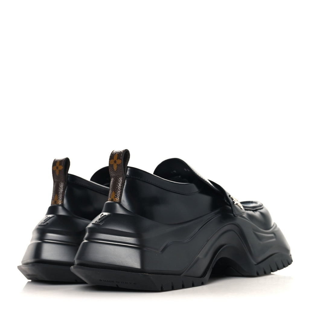 Louis Vuitton Calfskin Archlight 2.0 Platform Loafers 39 Black