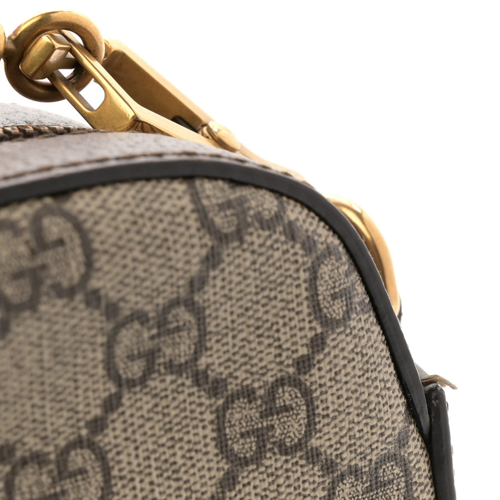 Gucci GG Supreme Monogram Web Neo Vintage Shoulder Bag Beige New Acero Crop