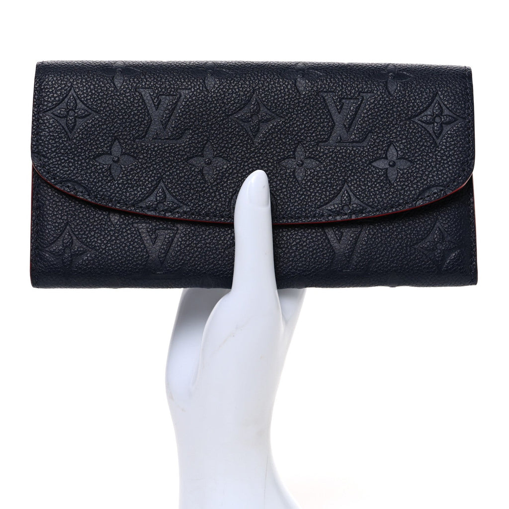 Louis Vuitton Empreinte Emilie Wallet Marine Rouge