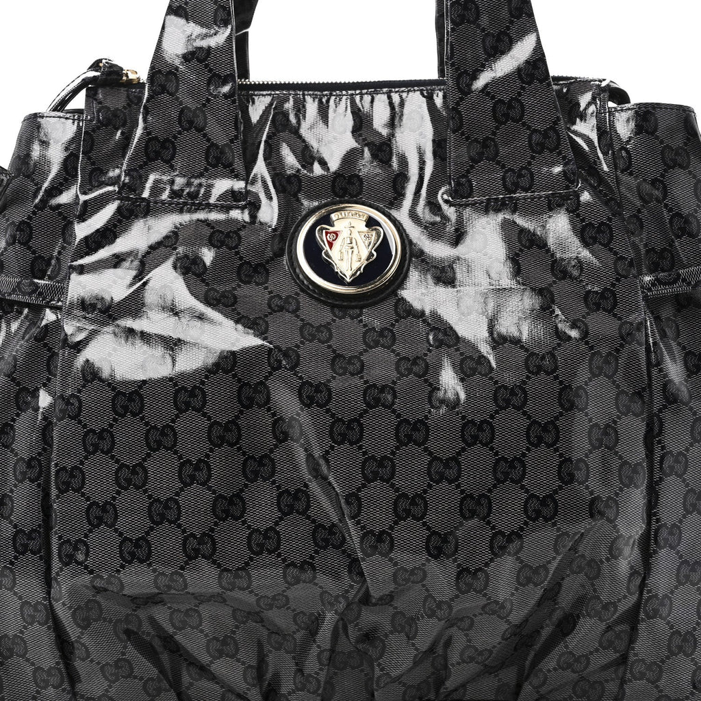 Gucci Crystal Monogram Hysteria Tote Navy Blue