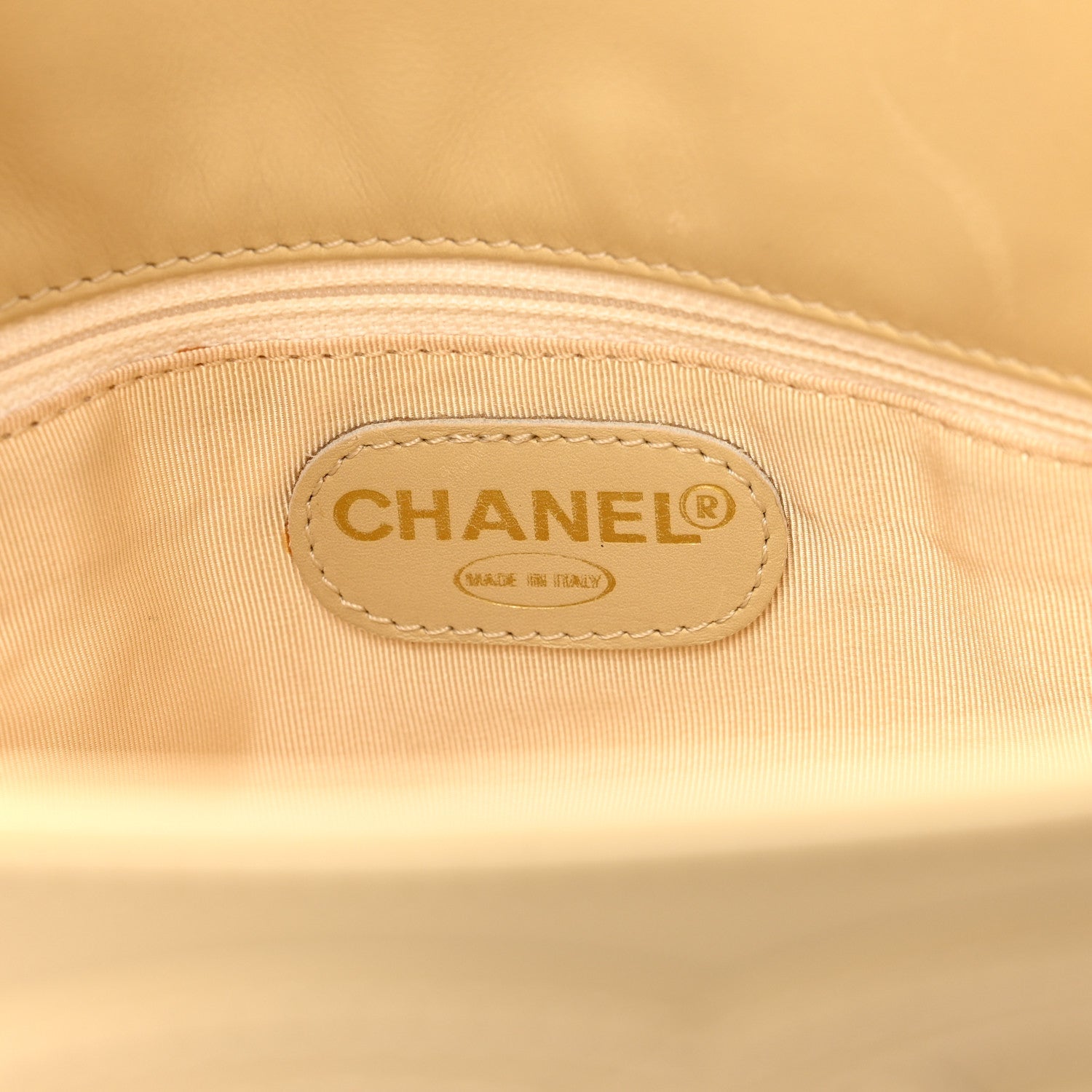 Chanel Calfskin CC Tote Beige