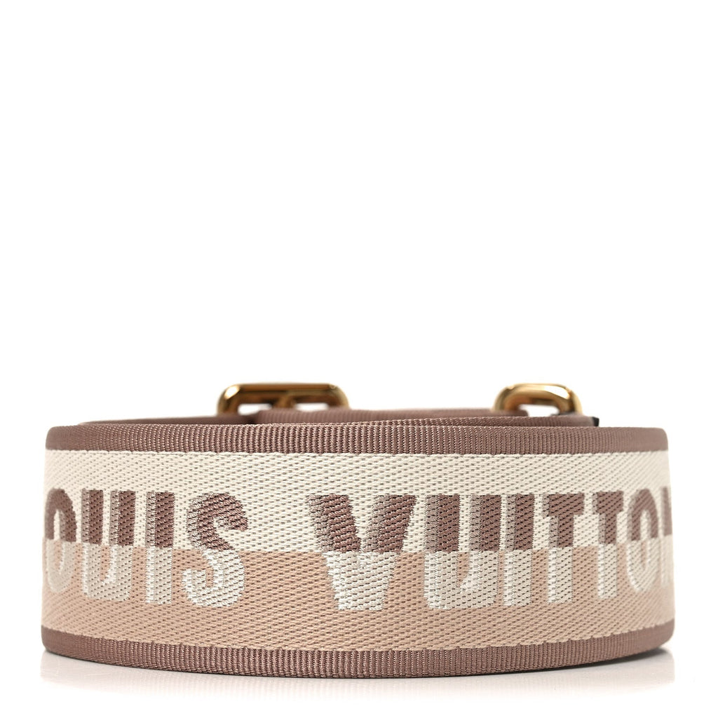 Louis Vuitton Jacquard Speedy Bandouliere 20 Shoulder Strap Beige Brown