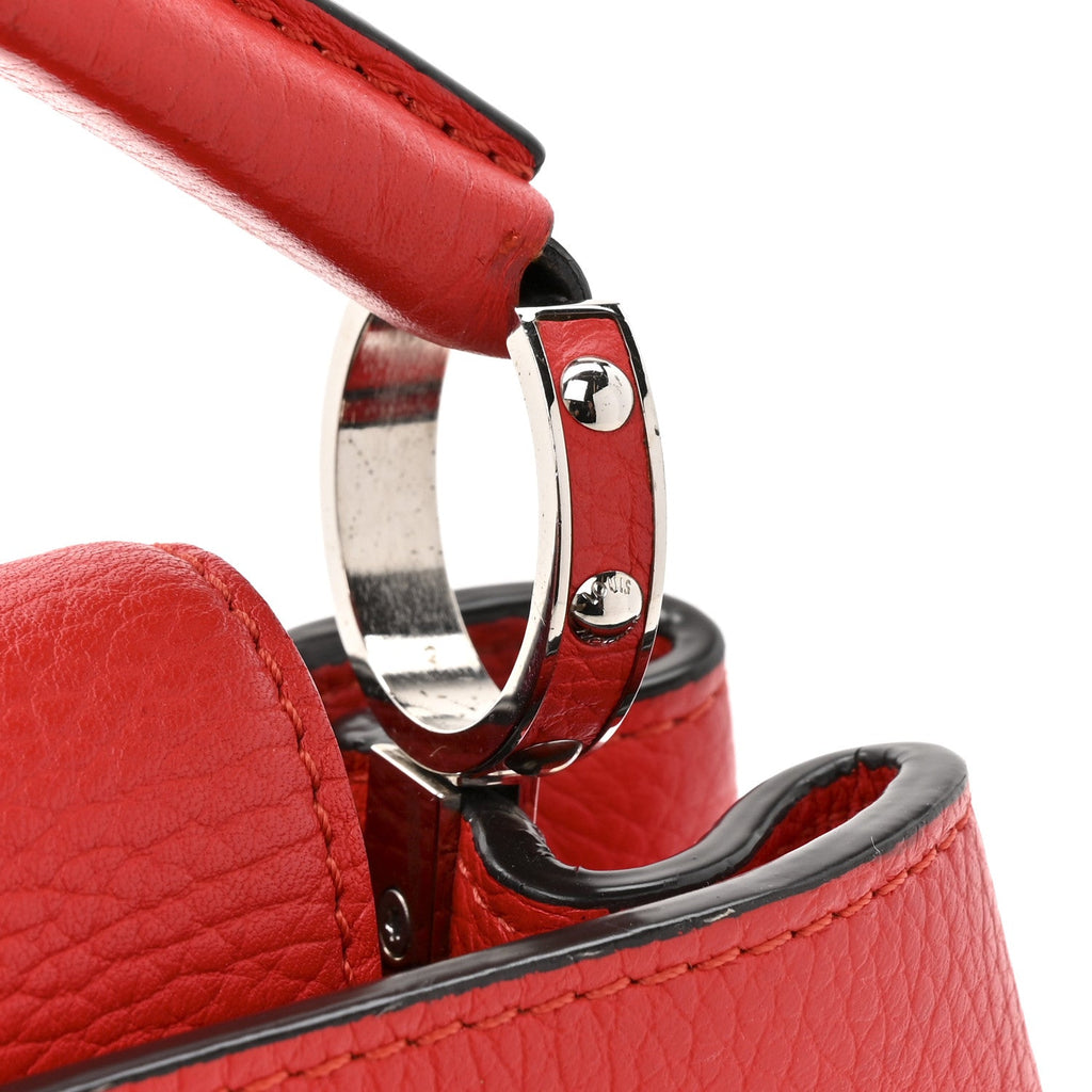 Louis Vuitton Taurillon Capucines BB Coquelicot