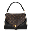 Louis Vuitton Grained Calfskin Monogram Double V Black