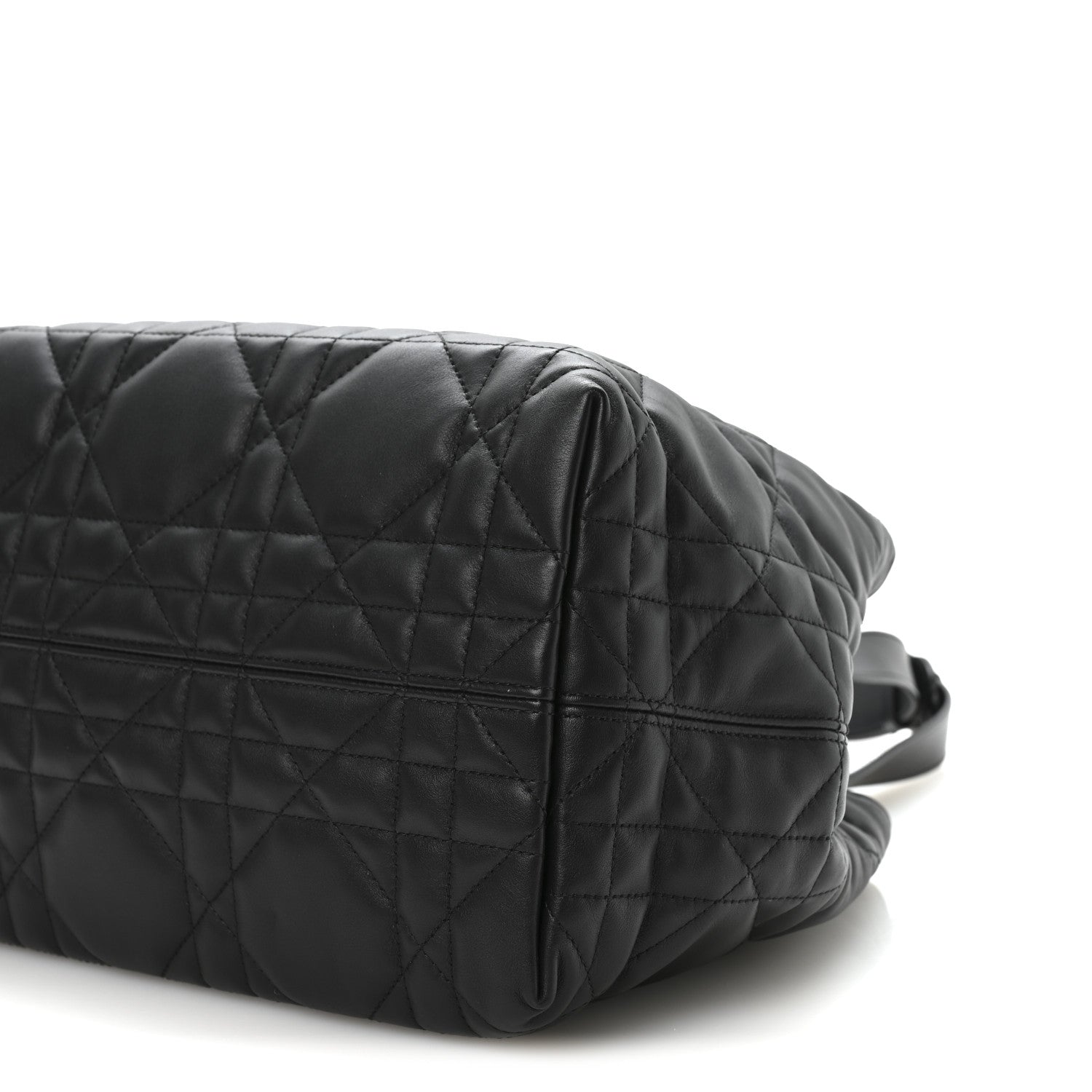 Christian Dior Calfskin Macrocannage Medium Toujours Black