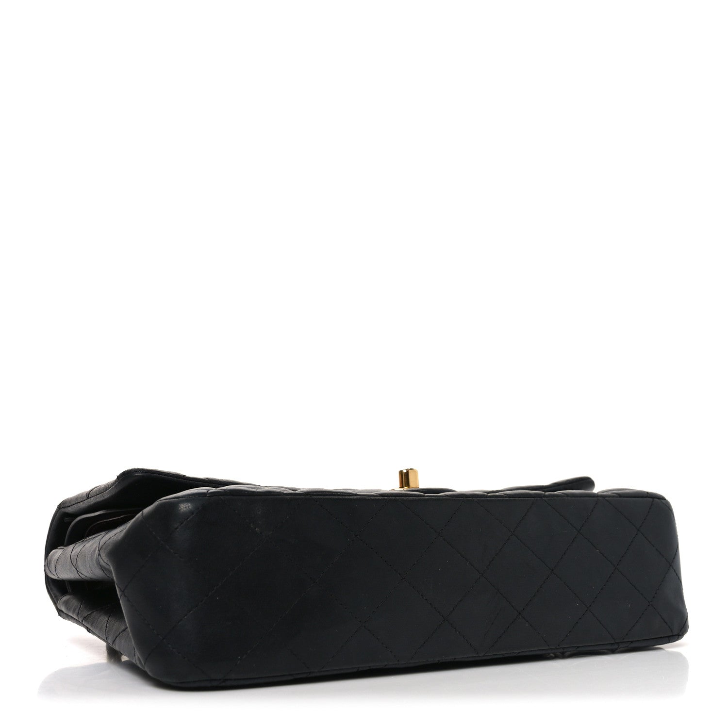 Chanel Lambskin Quilted Medium Double Flap Black
