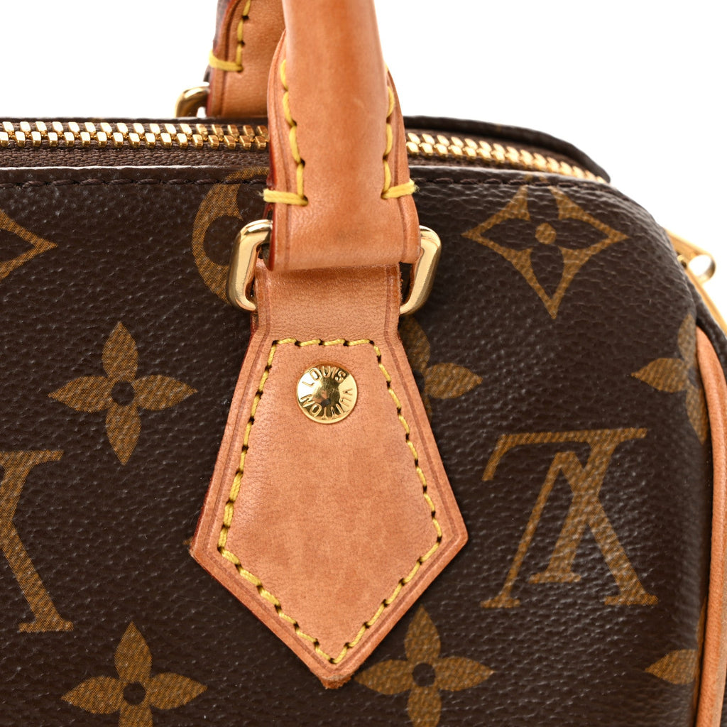 Louis Vuitton Monogram Speedy Bandouliere 20 Beige