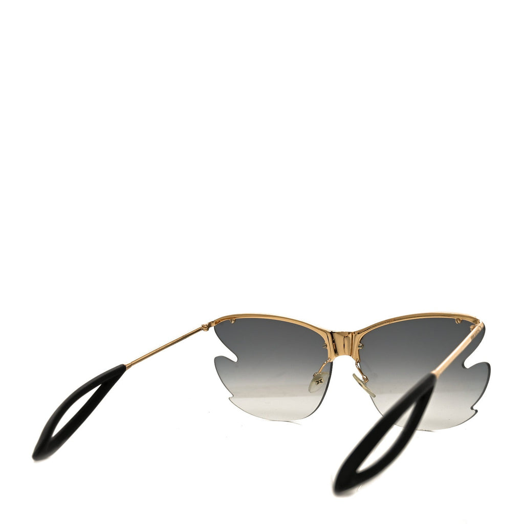Louis Vuitton Bohemian Vuittony Square Sunglasses Z1235W Silver Mirror