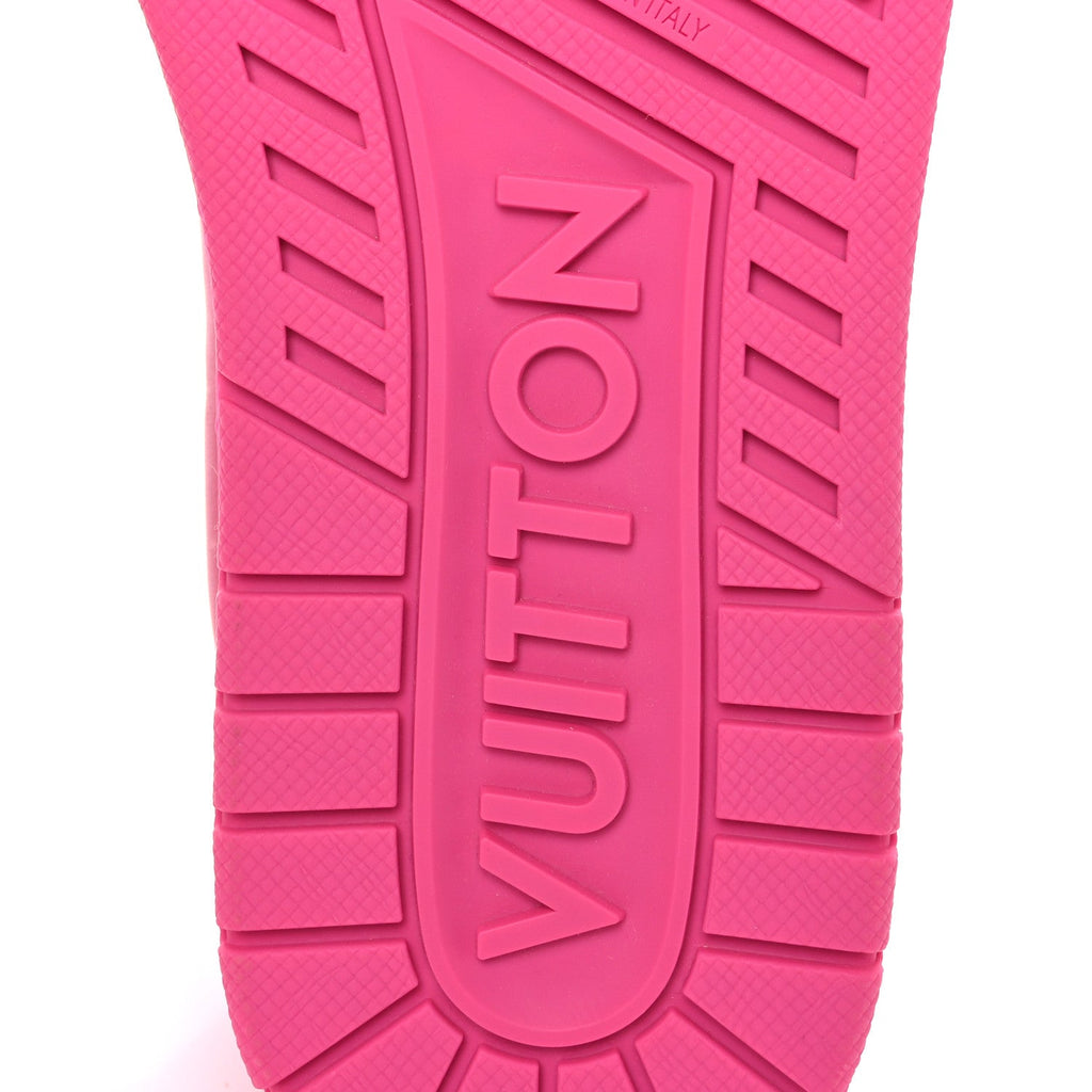 Louis Vuitton Calfskin Womens LV Trainer Sneakers 37 Hot Pink