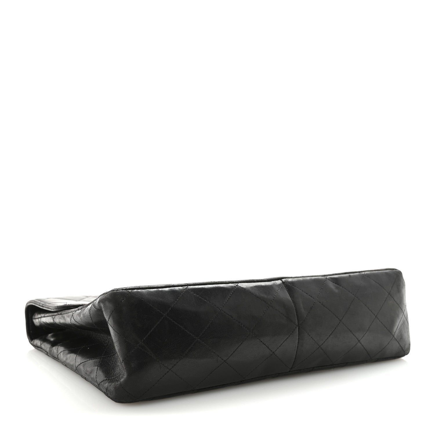Chanel Lambskin Quilted XL Jumbo Single Flap Black