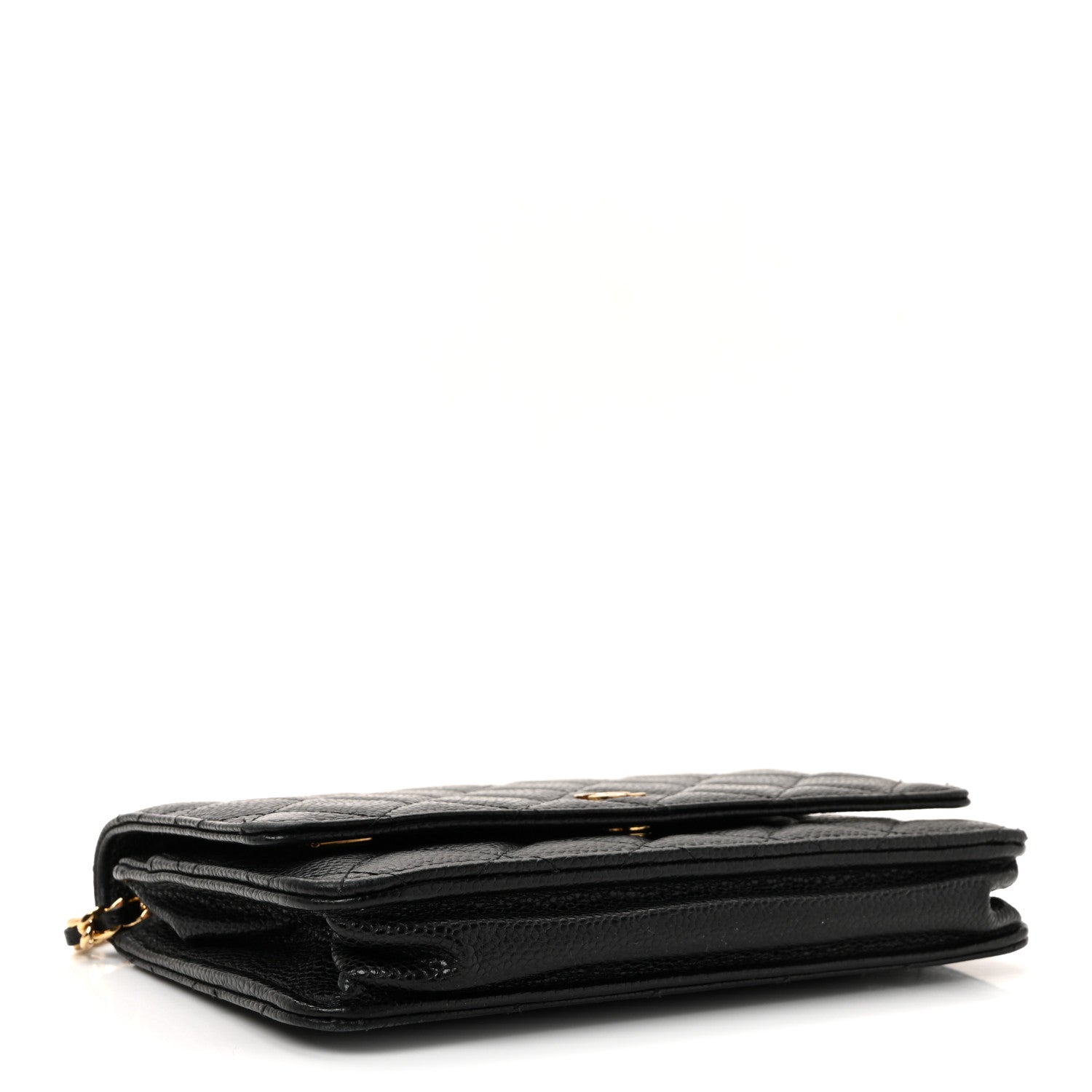 Chanel Caviar Quilted Wallet on Chain WOC Black