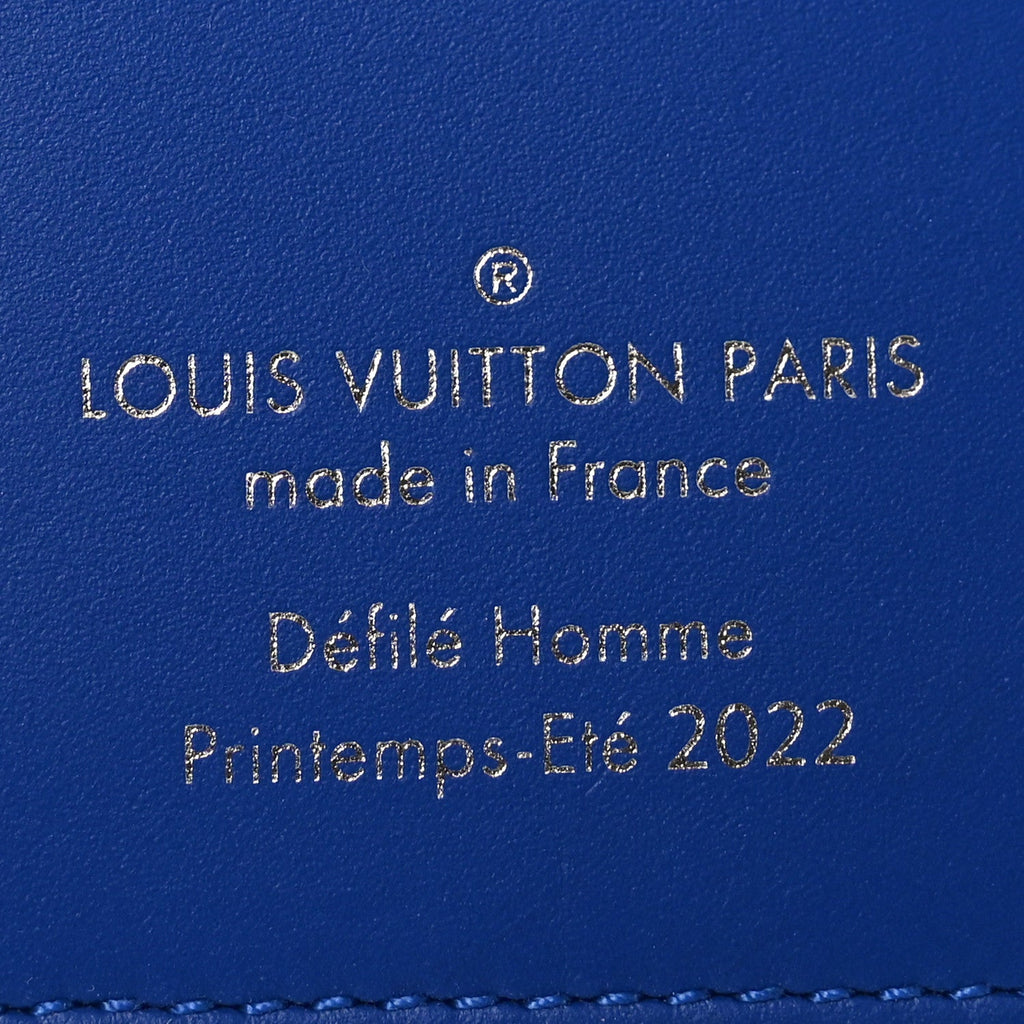 Louis Vuitton Taurillon Illusion Pocket Organizer Bleu Vert