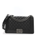 Chanel Caviar Quilted Medium Boy Flap Black