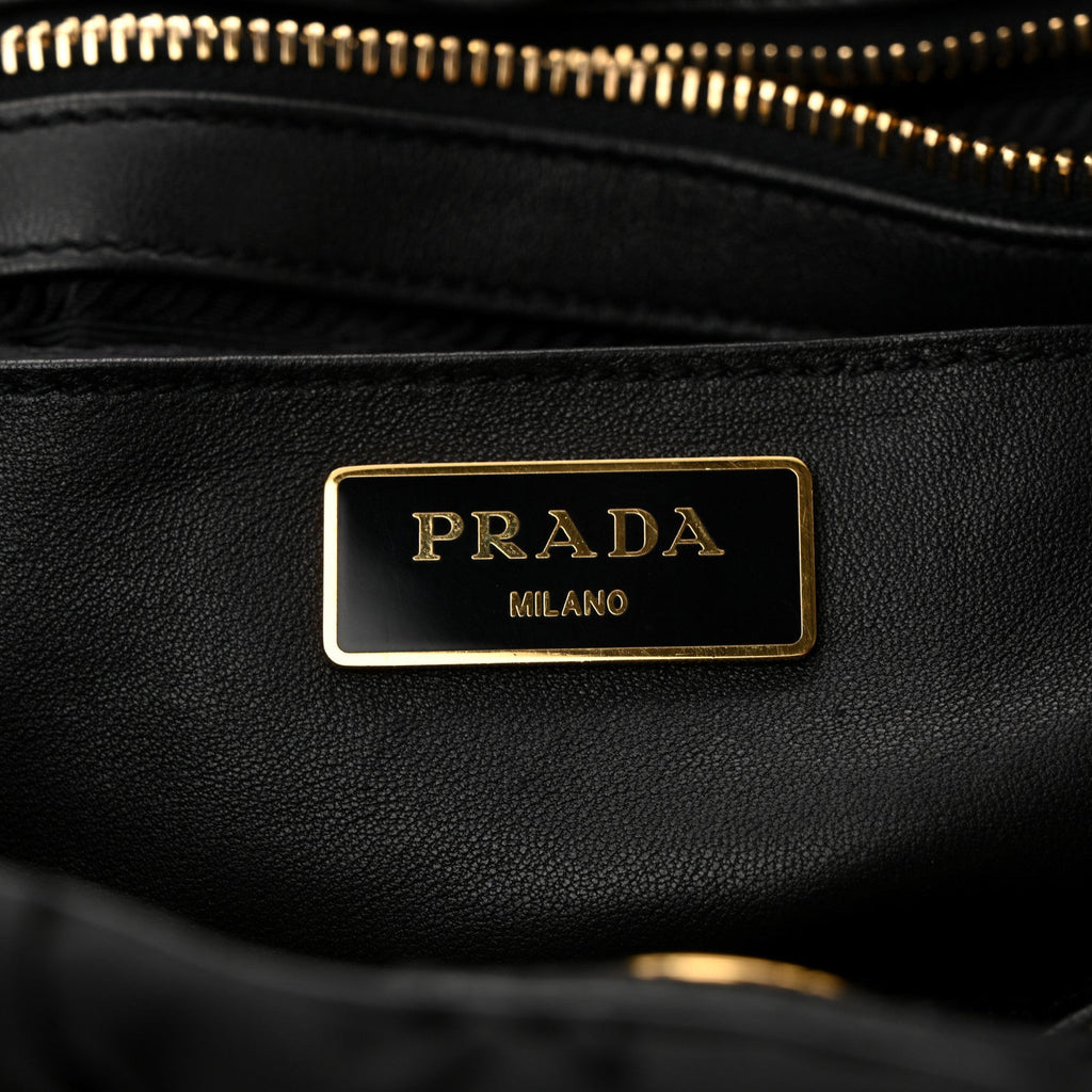 Prada Tessuto Nylon Gaufre Tote Black