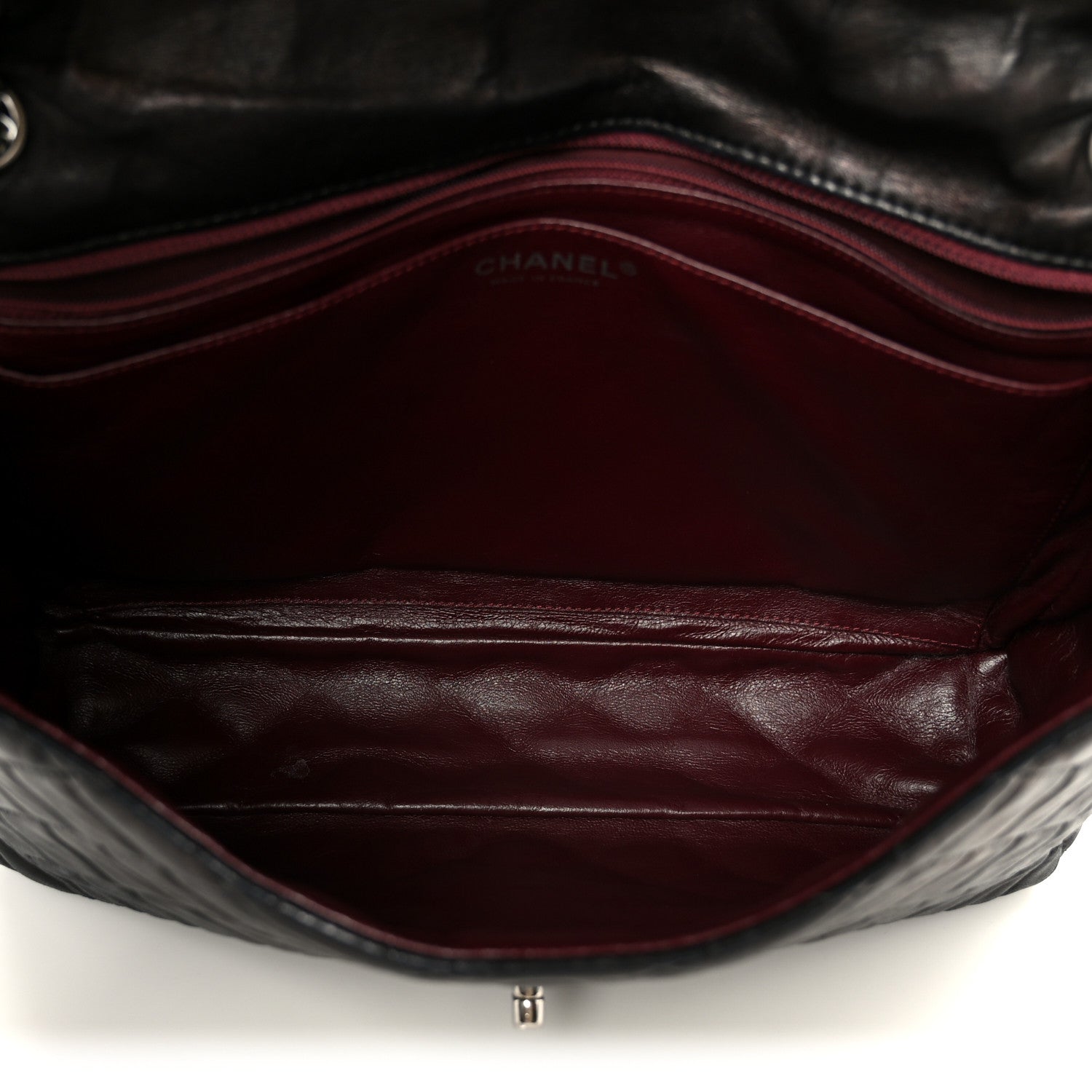 Chanel Washed Lambskin Quilted Maxi Single Flap Black