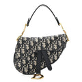 Christian Dior Oblique Mini Saddle Bag Blue