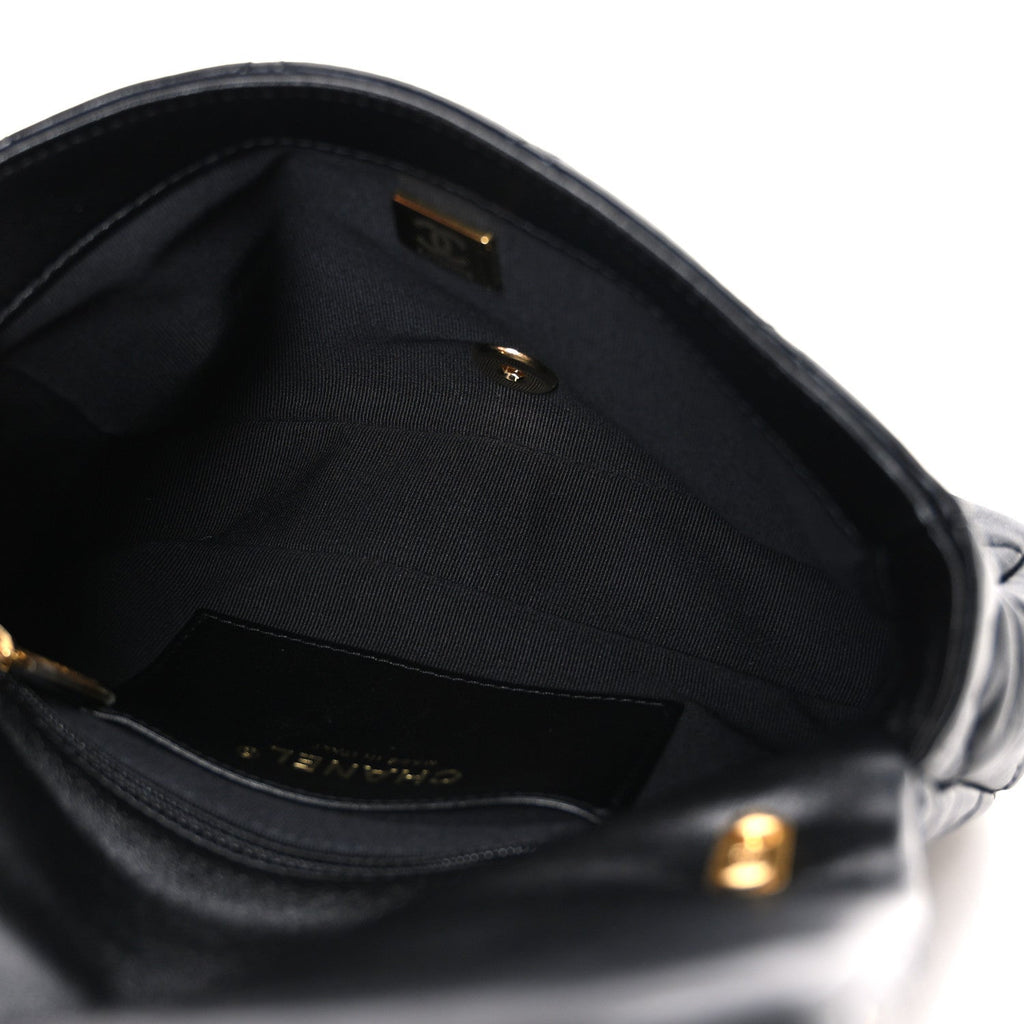 Chanel Lambskin Quilted Small Funky Town Flap Black