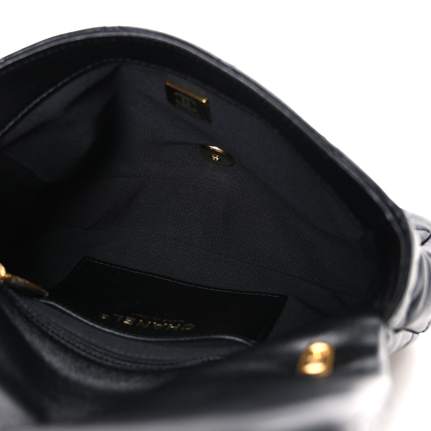 Chanel Lambskin Quilted Small Funky Town Flap Black