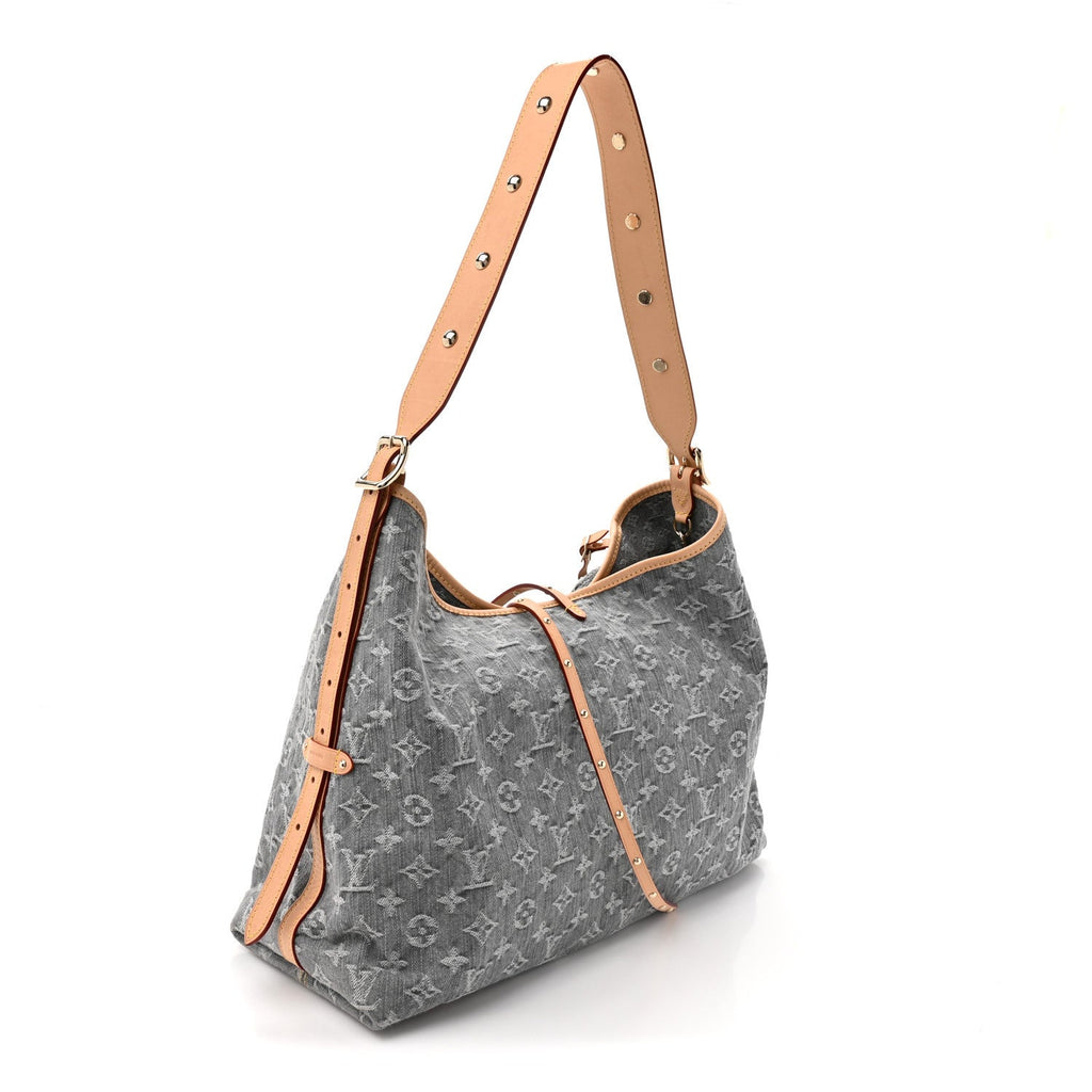 Louis Vuitton Monogram Denim CarryAll MM Washed Grey