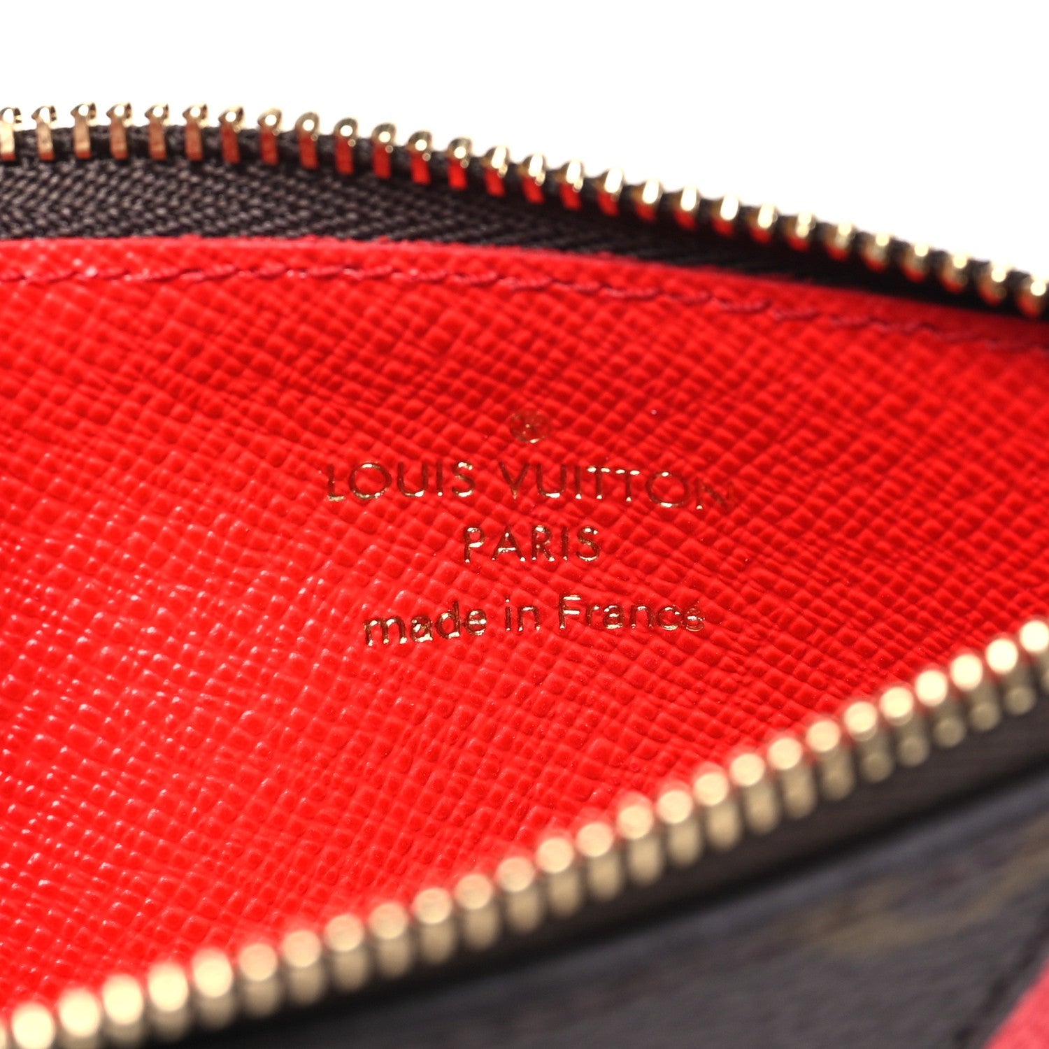 Louis Vuitton Monogram Zipped Romy Card Holder Red