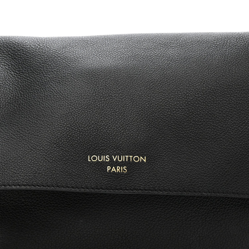 Louis Vuitton Grained Calfskin Low Key Messenger Black
