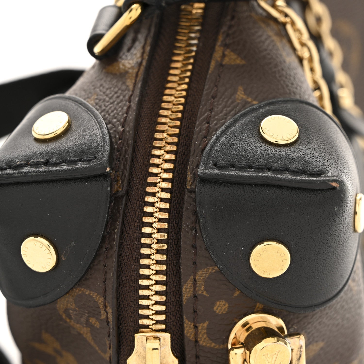 Louis Vuitton Monogram Petite Malle Souple Black