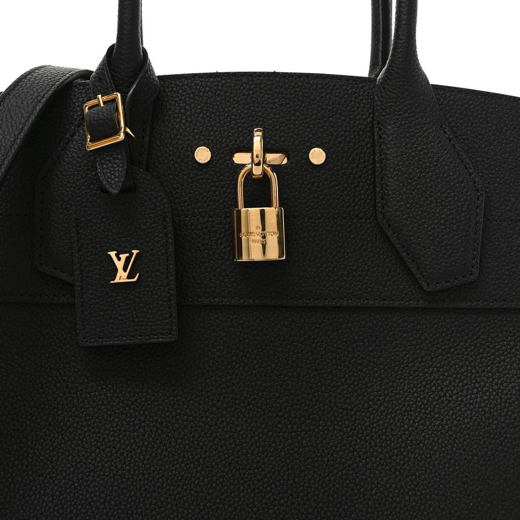 Louis Vuitton Taurillon City Steamer MM Black