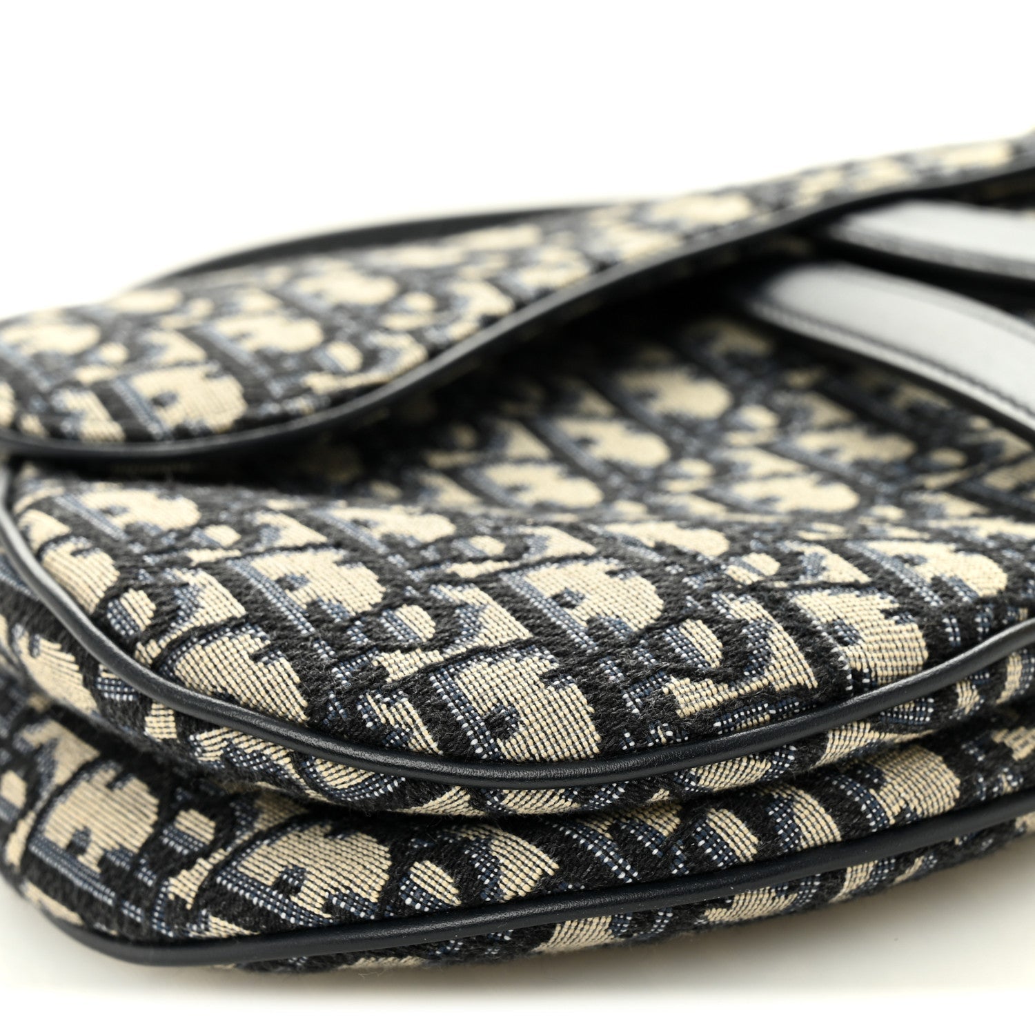 Christian Dior Oblique Saddle Bag Blue