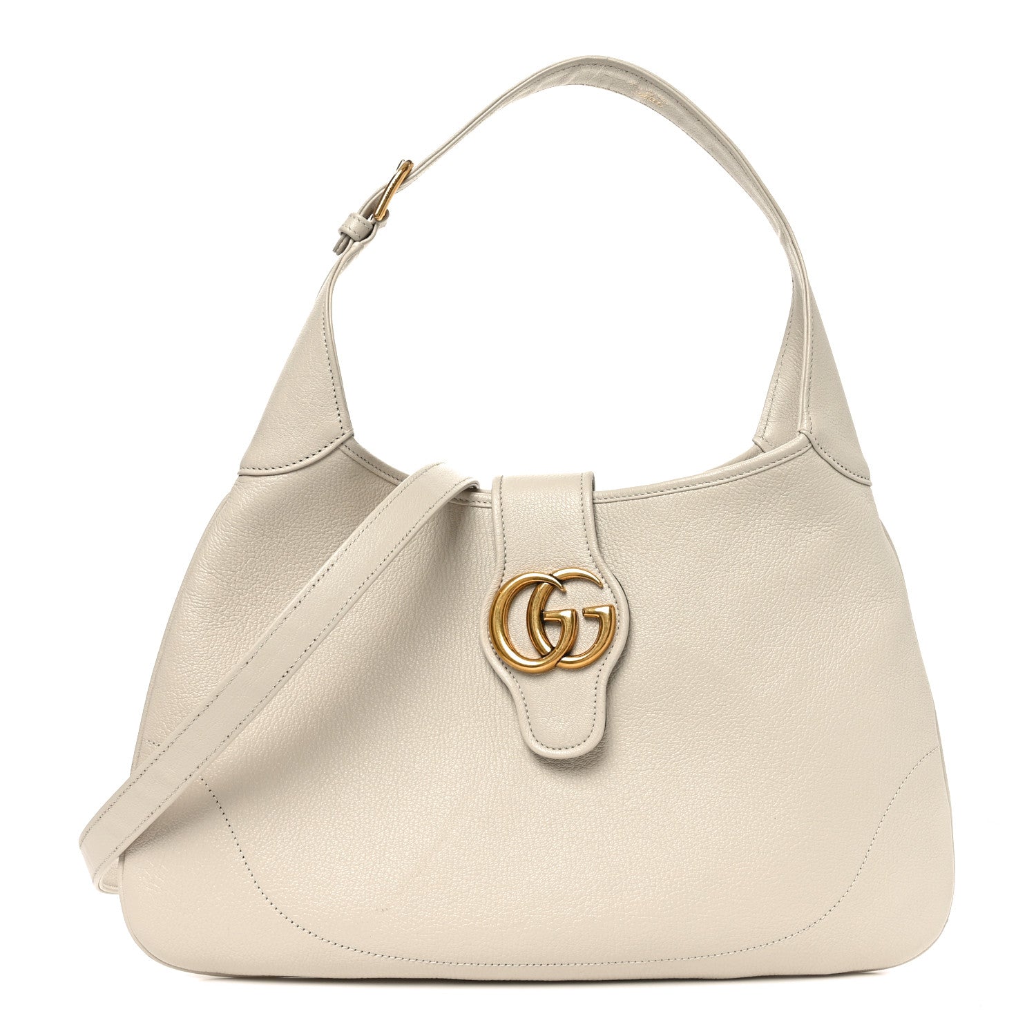 Gucci Goatskin Medium Aphrodite Shoulder Bag Mystic White